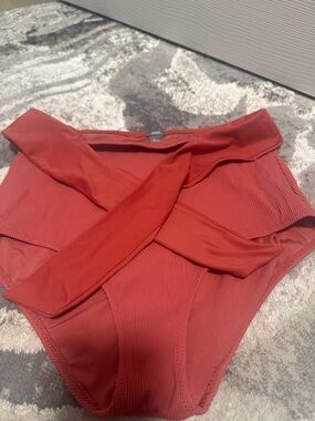 aerie Rust Red High-Waist Bikini Bottom